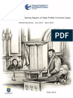 The Second Trial Monitoring Report of High-Profile Criminal Cases