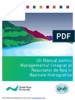 Un Manual Pentru Managementul Integrat Al Resurselor de Apa Din Bazinele Hidrografice