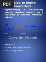 A Continuously Varying Physical Quantity by A Sequence of Discrete Numerical Values