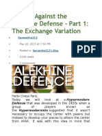 The Alekhine Defense - Part 1: The Exchange Variation