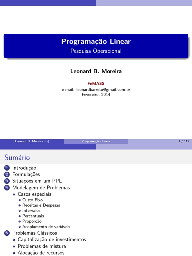 Programação Linear | PDF | Gasolina | Carne