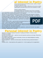 personal interest in poetry