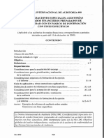 Nia 800 Auditoría de Estados Financieros Con Fines Específicos