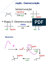 Oximercuração - Hidroboração