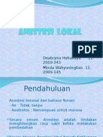 Anestesi Lokal - Presentasi