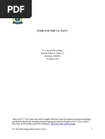 Ethics in The US Navy 24 March 2014 PDF