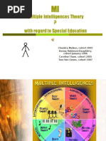 Multiple Intelligences Theory ? With Regard To Special Education