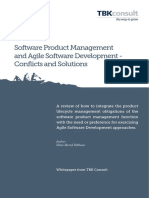 Software Product Management and Agile Software Development - Conflicts and Solutions