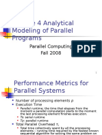 Lecture 4 Analytical Modeling of Parallel Programs