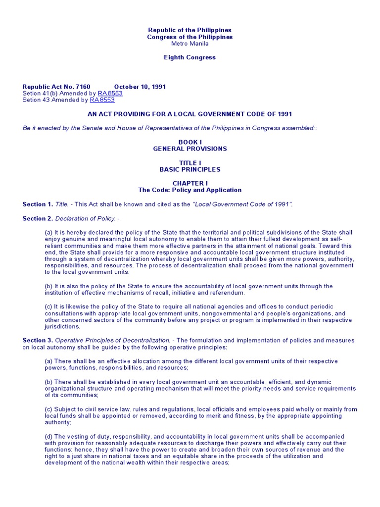 Local Government Code Eminent Domain Local Government