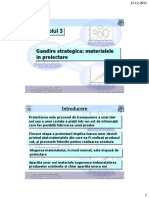 Capitolul 3: Gandire Strategica: Materialele in Proiectare