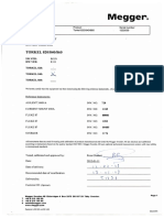 Test Certificate - Megger - Torkel 840