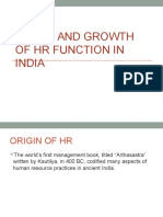 Evolution of HRM in India
