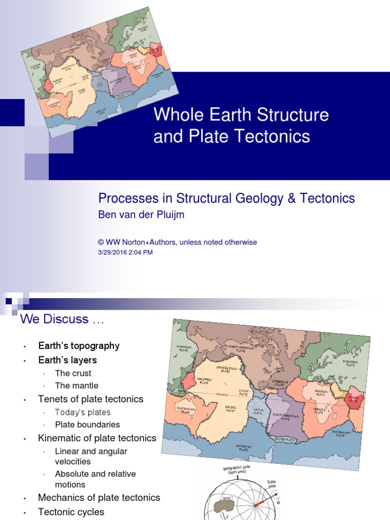 Whole Earth Structure and Plate Tectonics: Processes in Structural ...