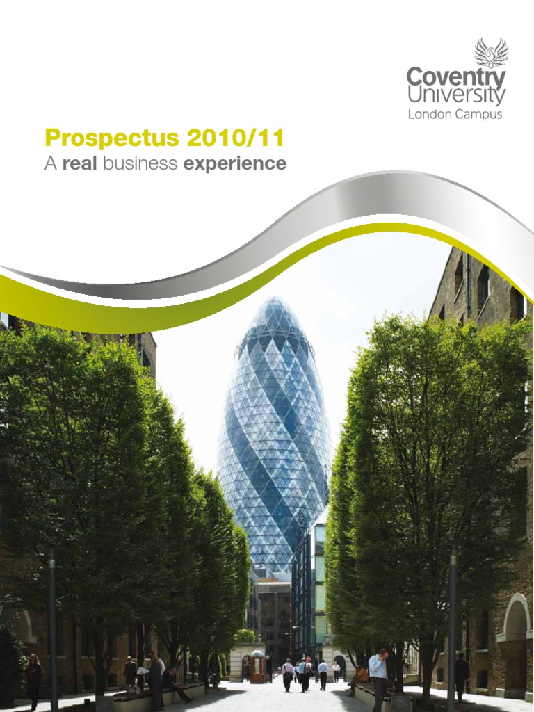 Coventry University London Campus MBA and Undergraduate Degree