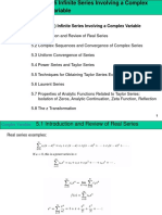 Infinite Series Involving A Complex Variable