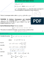 By The Weierstrass M Test: First We Consider