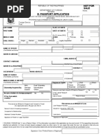 E Passport Application Form