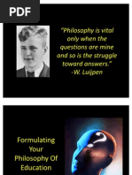 Download Formulate Your Philosophy of Education by magnumsilentium SN30640159 doc pdf