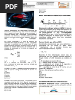 Aula 4 - Aceleração Média e Mru
