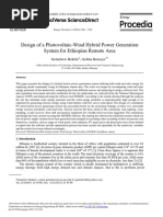 Design of A Photovoltaic-Wind Hybrid Power Generation System For Ethiopian Remote Area PDF