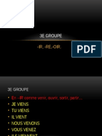 3e Groupe Des Verbes