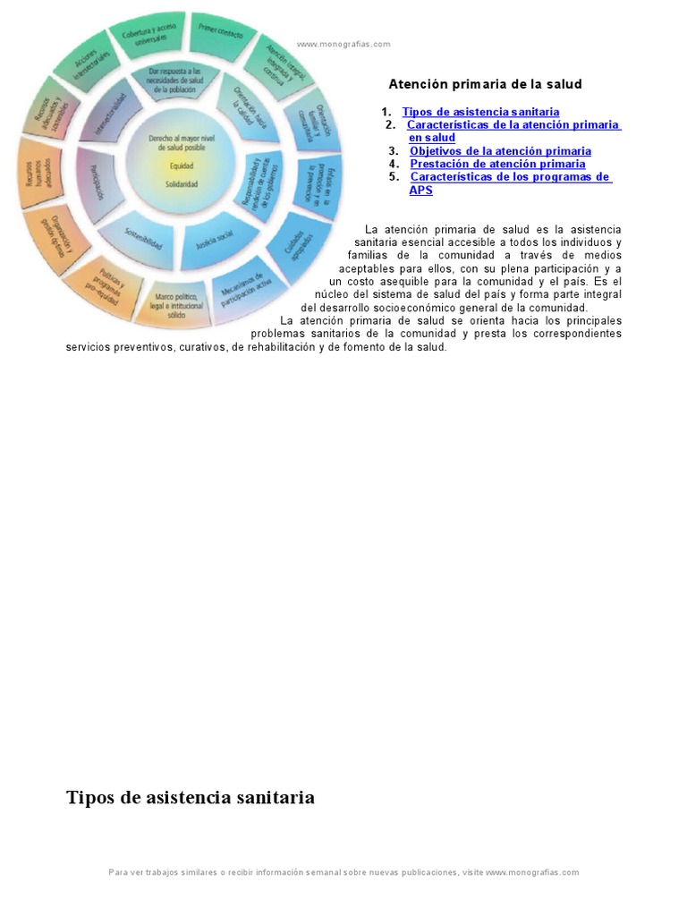 Atención Primaria de Salud: Claves y Objetivos | PDF | Sistema de salud ...