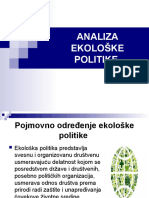 Miljana Savić, Sandra Pavlović - Analiza Ekološke Politike