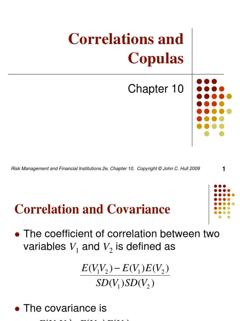 Chapter 6 Correlations and Copulas | PDF | Correlation And Dependence ...