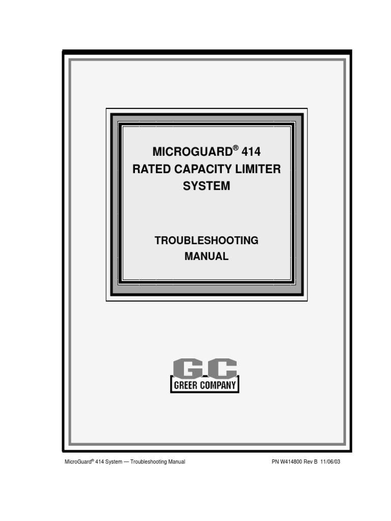 Microguard 414 Troubleshooting Manual | PDF | Electrical Connector ...