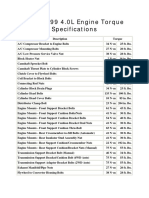 JEEP  Fastener Torque Specs | PDF | Nut (Hardware) | Screw