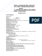 Adicional de Obra - Deductivo Vinculante #01 - Item 1 - Sistema de Agua Potable