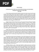 Download TANTANGAN DAN PELUANG INDUSTRI BATUBARA DI INDONESIA 2009 by MEDIA DATA RISET PT SN30642156 doc pdf