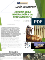 Historia de La Mineralogía y La Cristalografía