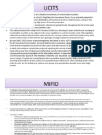 Ucits and Mifid