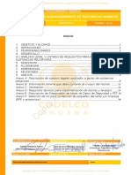 SGI-P-GE-122 Rev.0 Procedimiento Estandar de Bodegas de Almacenamiento de Sustancias Quimicas