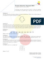 2016 I Prueba de Seleccion Nacional PDF
