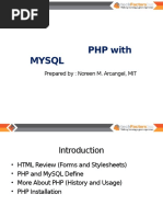 PHP With MYSQL Presentation