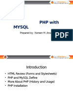 PHP With MYSQL Presentation