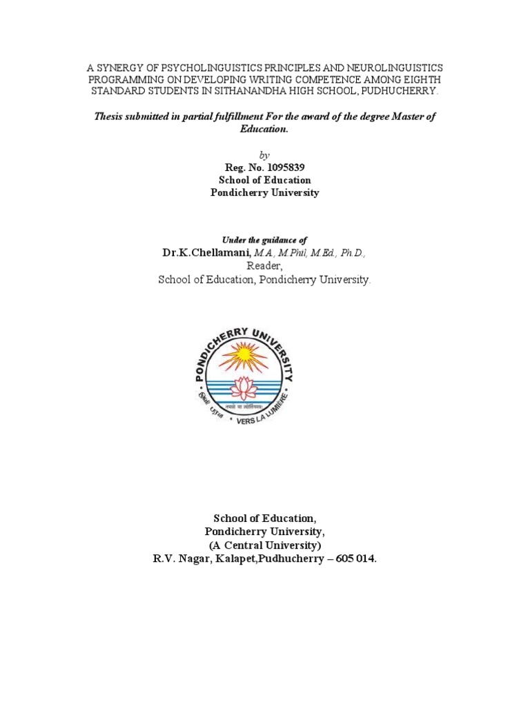 Dissertation project picture