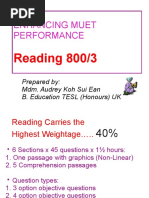 MUET Reading tips