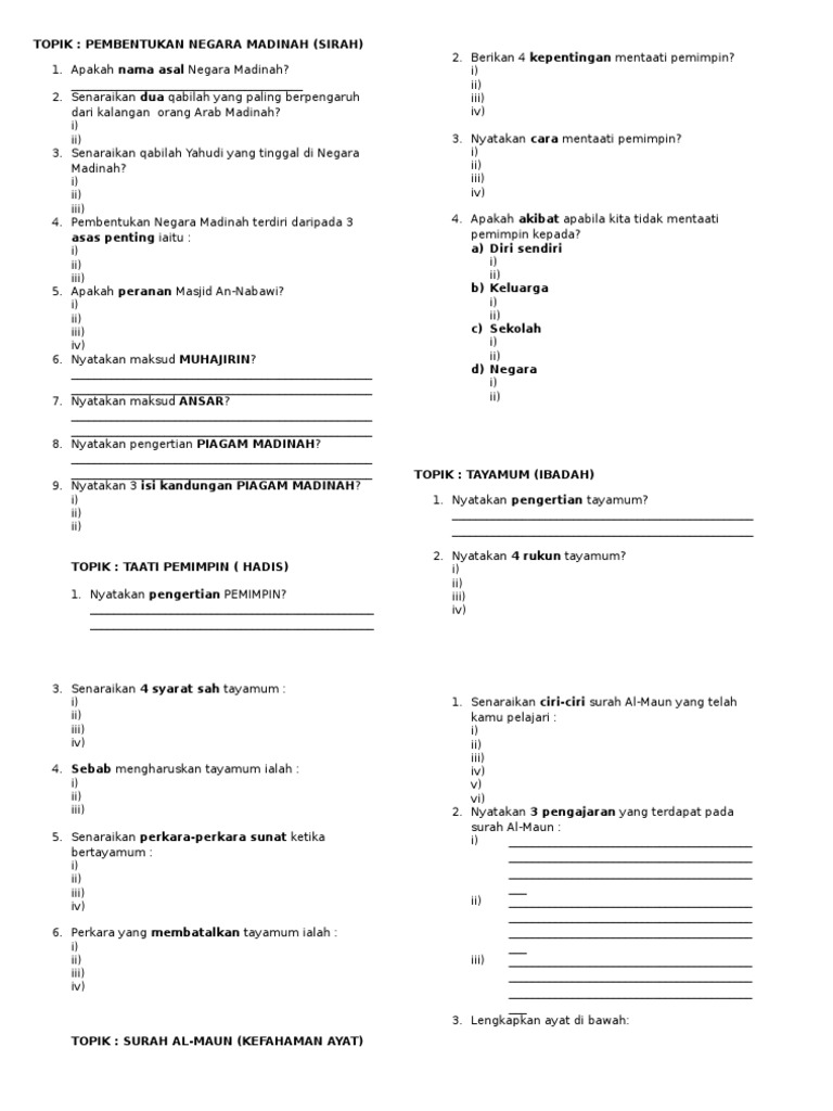 Latihan Surat Rasmi Tahun 5