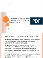 Administración de Personal