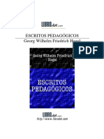 Hegel - Escritos Pedagogicos