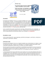 Calor de Descomposición Del H2O2