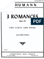 Schumann 3 Romances - PIANO and Flute