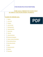 Chemicals & Their Functions