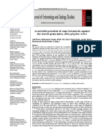 Acaricidal Potential of Some Botanicals Against the Stored Grain Mites, Rhizoglyphus Tritici