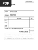 Expenses Claim Form: QF/FIN/005/01/00