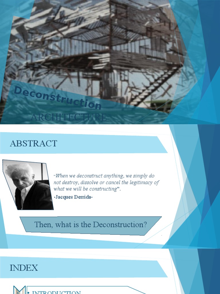 Deconstructivism in Architecture Explained | PDF | Philosophical ...